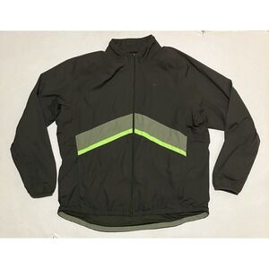 Nike Windbreaker Jogging Track Jacket Men's XXL Army Green Mesh Lined Vented